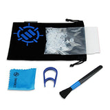 O Rings Mechanical Keyboard Dampener - Quiet Switch Dampeners Kit 40A Clear (140Pcs), Keycap Puller, Keyboard Brush, Cloth And Accessory Bag - Mod Kit For Cherry Mx, Ttc, Akko Switches, More