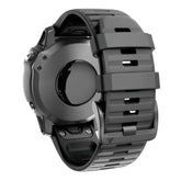 Compatible With Fenix 6/Fenix 7 Bands 22Mm Quickfit Silicone Watch Band Replacement For Fenix 8 47Mm/7 Pro/6 Pro/5/5 Plus/Approach S60/S62/Quatix 6 (Black)