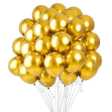 Gold Balloons 60Pcs Metallic Balloon Gold Party Balloons 12 Inch Latex Balloon For Birthday Party Decorations For Christmas Wedding Graduation Baby Shower Bachelorette Retirement
