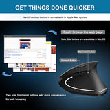 Wireless Mouse Ergonomic Mouse Rechargeable Vertical Optical Mice With Usb Receiver, 6 Buttons 2.4Ghz For Pc Computer,Laptop,Etc?Black?