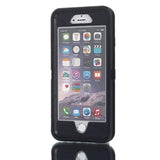 Heavy Duty iPhone 6 and 6S Case with Built-in Screen Protector, 3 in 1 Rugged Shorkproof Cover for Apple iPhone 6/6S (Black)