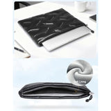 13.3-14 Inch Puffy Laptop Sleeve For Macbook Pro 14 M4/M3/M2/M1 Pro/Max 2025-2021, 14 Inch Chromebook/Zenbook, Hp Pavilion X360 14, 14 Inch Dell Latitude, Dell Xps 14, Meteorite Black