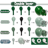 108pcs Green Balloon Garland Kit β Emerald, Sage & Olive Balloons for Party Decor