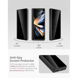 Miimall for Samsung Galaxy Z Fold 4 Case with Privacy Screen Protector, Built-in Convenient Adjustable Kickstand & Magnetic Hinge Protection All-Inclusive Protective Case for Galaxy Z Fold 4 5G(Black)