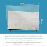 Foam Flat Screen TV Cover and Bubble TV Protective Cover Fits Up to 65''W x 36''H, Flat Screen TV Protection During House Moving,Home Renovation, or