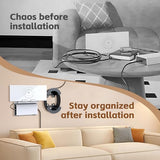 Starlink Mount, Standard Gen 3 Router Wall Mount With Cable Caddy, All In One Wall Holder For Starlink Standard V3 Mesh Router And Power Supply