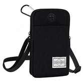 Cell Phone Purse Waist Pack Bag Travel Crossbody Bag Wristband Sport Armband Wallet With Removable Shoulder Strap (Black)