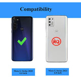 Motorola Moto G Stylus/Pro 2020 Edition Phone Case with Tempered Glass Screen Protectors and Ring Kickstand Car Mount Shockproof Cover, Blue