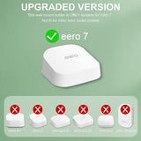 Wall Mount Bracket For Eero 7, Space-Saving Outlet Wall Mount For Eero 7 Router, Cable Management, Fits Vertical/Horizontal Outlets | White (3 Pack)