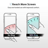 Cell Phone Ring Holder - Finger Ring & Stand - Improves Phone Grip Compatible with iPhone, Galaxy and Most Cases (Except Silicone/Leather) -