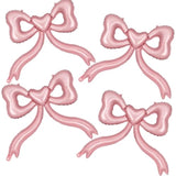 Pink Bow Balloons For Bachelorette Party Decorations - Pink Balloons Bow Theme Princess Birthday Party Decorations Women Girls, Bridal Engagement Wedding Bachelorette Mother'S Day Decor Supplies