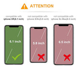 Compatible With Xr Case Wallet With Credit Card Holder, Premium Leather Magnetic Clasp Kickstand Heavy Duty Protective Cover For Xr 6.1 Inch(Black)