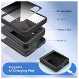 For Samsung Galaxy Z Flip 7 Privacy Case,Samsung Flip 7 Phone Case Built-In Anti Spy Screen Protector,Hard Pc Ultra-Thin Full Body Cover Shockproof Protective Cases For Galaxy Z Flip7 5G,Hot Pink