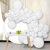 126Pcs White Balloons Garland Kit Latex Arch for Birthday Wedding Baby Shower Party