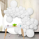 126Pcs White Balloons Garland Kit Latex Arch for Birthday Wedding Baby Shower Party