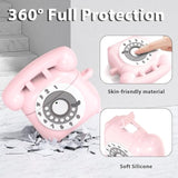 Compatible With Airpods 4 Case Cover 2024, Cute Funny Telephone Design For Airpods 4Th Generation Case With Cleaner Kit & Lanyard, Soft Silicone Shockproof Protective Case For Airpods 4 Gen