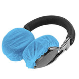 Geekria 100 Pairs Disposable Headphones Ear Cover for Bose QC45, Sony MDR-7506, WH-1000XM6, Beats Studio PRO, Soundcore Anker Life 20, Hygienic Ear Cushion Protector (M/Blue)