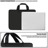 Laptop Sleeve Bag 15.6 Inch, Durable Traveling Briefcase Handle Bag & With Extra Pockets, Computer Protective Case Compatible For 15 15.6 Inch Hp, Dell, Acer, Asus, Black