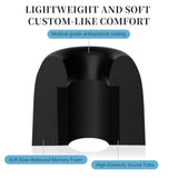Foam Ear Tips For Kz Headphone - 3 Pairs Eartips, Noise Isolation, For Kz All Series, For Kz Zsn, Zst, Zs10 Pro, Edx, Dq6, Zsx, As10 And More, Replacement Accessories, L/M/S, Black (Memory Foam)