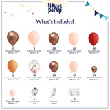 Burgundy Rose Gold Balloon Arch Kit: Birthday Party Decorations