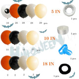 169Pcs Halloween Balloons Garland Kit For Parties - Orange Apricot Off-White Balloons Arch Kit For Baby Shower, Birthday, Halloween