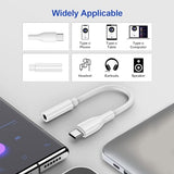 USB C to 3.5mm Headphone Adapter for Galaxy S25 Ultra S24 S23 FE Ultra Plus S22 S21 A55 A35 A54 A34,Google Pixel 8 7 Pro 8a 7a,iPhone 16 15