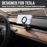 Phone Mount Designed for Tesla , Magnetic Phone Holder Compatible with MagSafe for iPhone 16 Pro Max Plus 15 14 13 12 Mini and All Other Phone with