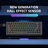 Nd68 68 Keys Wired Magnetic Switch Keyboard, 0.005Mm Rt Accuracy, 8Khz Polling Rate/Latency As 0.125Ms/256Khz Single Key Scan Rate/Argbhot Swappable,Gasket Structure Gaming Keyboardblack