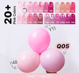 Baby Pink Balloons 152pcs Pastel Pale Light Pink Different Sizes