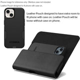 Holster For Motorola Moto G Power/G Play/Moto G 5G/ G Pure/Moto One 5G Plus/ G05 G15 E15 G100 Cell Phone Case Belt Clip Magnetic Close Carrying Leather Pouch (Fits With Otterbox Or Case On)