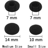 Replacement Ear Tips Compatible With Plantronics Voyager Legend, 5200, 5220, 5210 Series, Eartips With Foam Cover 3 Sets, S/M/L Clear