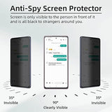 ?3+1 Pack? Designed For Samsung Galaxy Note 20 Privacy Screen Protector, 9H Tempered Glass?Not Support Fingerprint Unlock? Antispy Film Compatible For Samsung Note20 5G