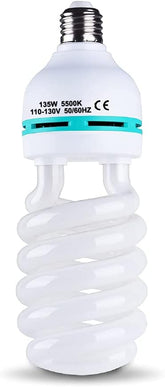 135W CFL Daylight Spiral Light Bulb 5500K E26 E27 Photography Softbox Lighting Bulb