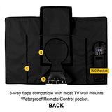 Outdoor TV Cover 55" - 58" - with Bottom Cover - 600D Water-Resistant and Dust-Resistant Material- Fits Your TV Better