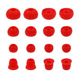 Eartips Ear Tip For Powerbeats 2 Wireless Headphone Replacement,8 Pair With Double Flange And Small Medium Large Size, Comfortable Soft Silicone Earbuds Ear Gel Ear Bud For Powerbeats2, Red
