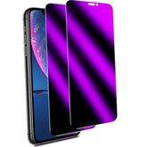 [2-Pack Privacy Screen Protector Designed For Iphone 11 Pro, Iphone Xs, Iphone X Anti-Blue Light Tempered Glass, Purple Anti-Spy, Eye Protection, Colorful Gradient