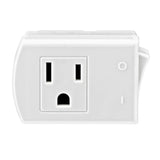 15 Amp, 125-Volt Ac 3-Wire Grounded Switch Tap With On/Off Button, 1470-W, White