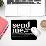 Christian Mouse Pad, Bible Verse Mouse Pads For Desk, Isaiah 6 8 Your 41 Is Coming, Scripture Non-Slip Rubber Base Mouse Pads For Wireless Mouse, Computers, Laptop, Office, 9.5X7.9 Inch
