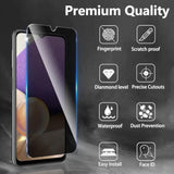 3 Pack Privacy Screen Protector Designed For Samsung Galaxy A32 5G,Full Coverage Anti-Spy Tempered Glass Film,9H Hardness,Anti-Fingerprint,Bubble Free,Easy To Install
