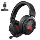 EKSA E900X 5.8G Wireless Gaming Headset with Micphone for PC PS4, PS5, Computer, Laptop - Dual Mic ENC Call Noise Cancelling Headphones - 7.1 Srround Sound - Over Ear Headphones for TV, Music, Meeting
