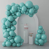 73-Pc Teal Birthday Balloon Set in Assorted Sizes for Tropical & Flamingo Parties