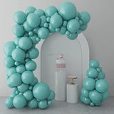 73-Pc Teal Birthday Balloon Set in Assorted Sizes for Tropical & Flamingo Parties