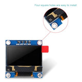 4 Pcs 0.96 Inch Oled Display Module 128X64 Pixel Ssd1306 I2C Iic Screen Compatible With Arduino Raspberry Pi Blue And Yellow
