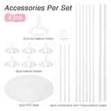 Balloon Stand Kit - 4 Sets with Sticks & Bases for Table, Floor and Party Decorations