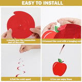 60Pcs Back To School Party Swirls Decorations First Day Of School Hanging Swirls Welcome Back To School Apple Pencil Hanging Decor Supplies For Preschool Elementary School Birthday Party Favors