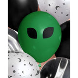 Xo, Space Alien Party Balloons - 24 Pk, 12" | Martian Kids Decorations, Ufo Birthday Supplies, Astronaut Bday Accessories, Galaxy Decor