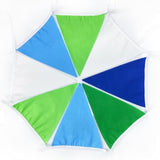 32ft Blue & Green Golf Party Triangle Banner for Birthday, Baby Shower & Events