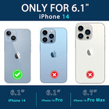 For Iphone 14 Case/Iphone 13 Wallet Case,Card Holder Slot Ultra Bling Slim Clear Flexible Tpu Soft Silicone Protective Phone Case Cover For Iphone 13/14 Light Blue