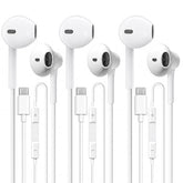 Usb C Headphones 3 Pack, Type C Earbuds Hifi Stereo, Type C Earphones With Microphone Volume Control Compatible With Samsung, Google, Iphone 17 16 Pro Ipad Pro, Android Phones, For Most Usb C Devices