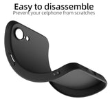 For Iphone 16E Case, Ultra-Thin Silky Soft Touch Lightweight Phone Cover, Slim Fit Anti-Scratch Matte Finish Back Shockproof Cases For Iphone 16E 6.1 Inch 2025, Black